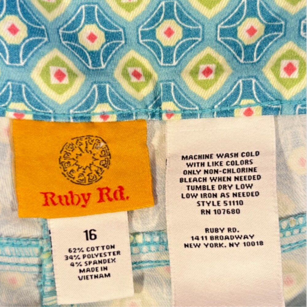 Ruby Rd. Women's 16 Chino Pullon Stretch Pants Bl… - image 8